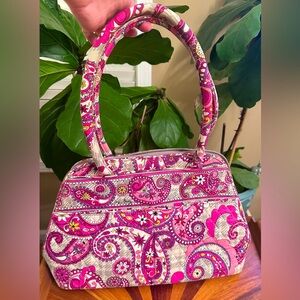Vera Bradley Pink Paisley Meets Plaid Bag